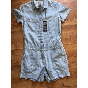 Mavi Jeans Denim Shorts Jumpsuit Women's Medium/27